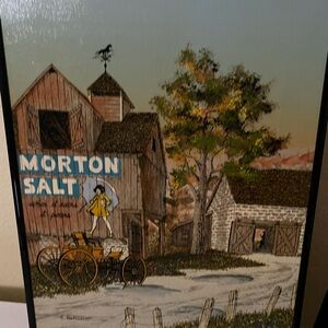 Vintage Morton Salt Barn Art Print